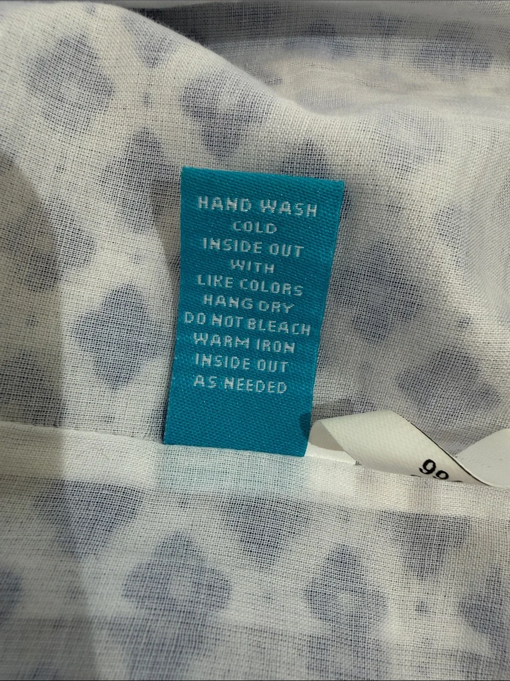 Tori Richard Shift Dress Size 6 Blue And White Print 100% Cotton EUC